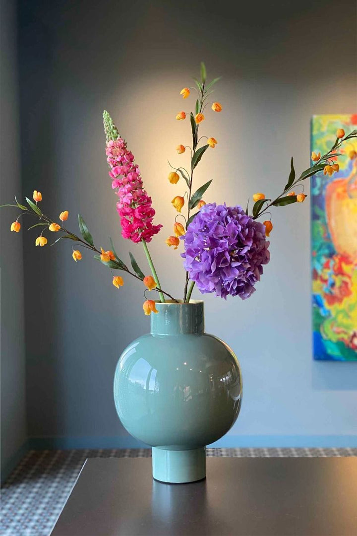 Vase Metal large SOFT GREEN 42cm
