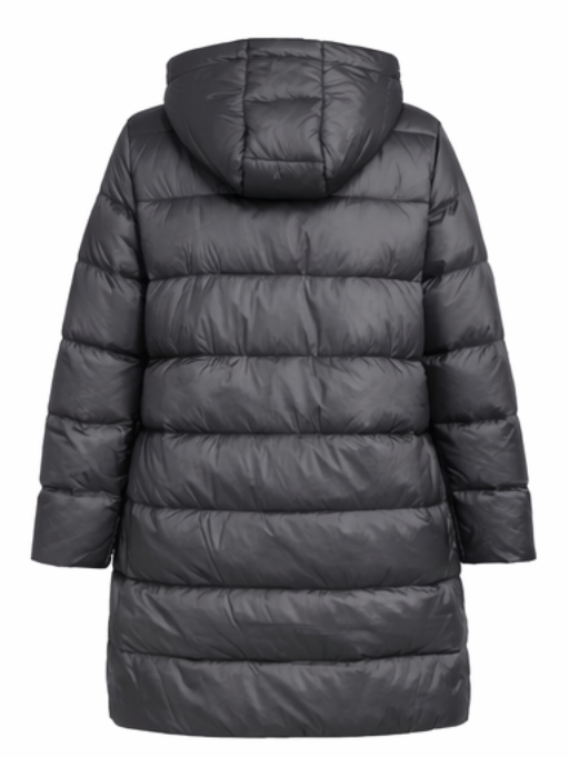 Mantel / lange Jacke - Steppmantel - schwarz - 3 Größen