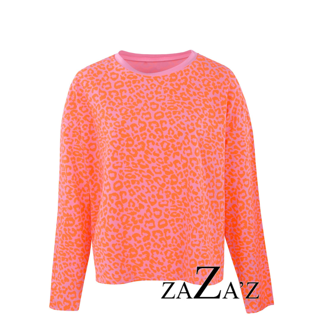 Shirt LEO - rosa Neonorange