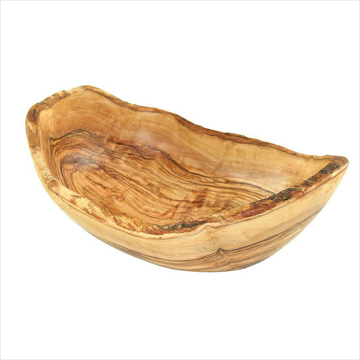 Obstschale rustikaler Rand aus Olivenholz (L25-29cm)