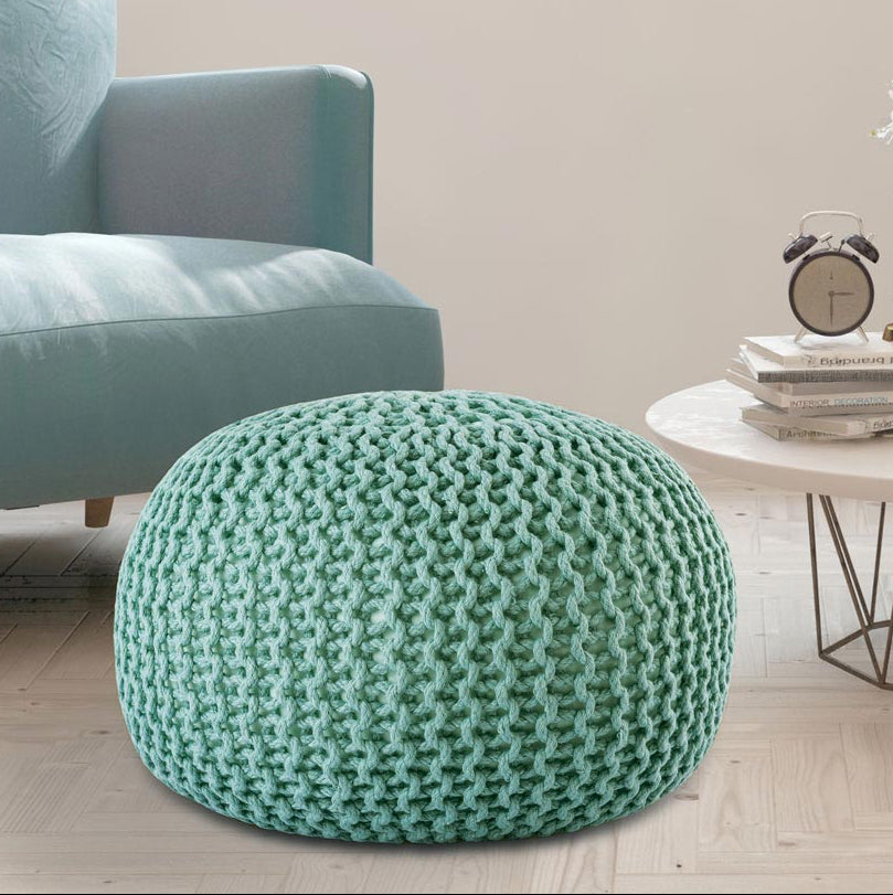 Sitzhocker - Outdoor Kissen - Fußhocker - Bodenkissen - Pouf PREMIUM ø55cm