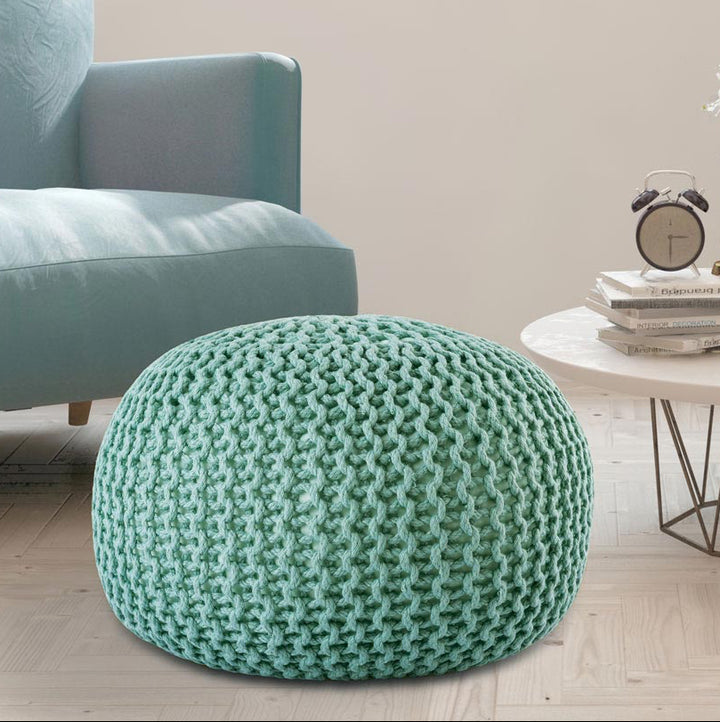 Sitzhocker - Outdoor Kissen - Fußhocker - Bodenkissen - Pouf PREMIUM ø55cm