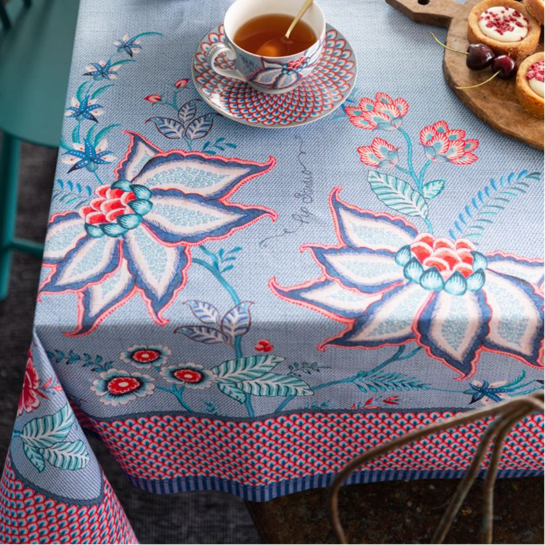 Tischdecke FLOWER FESTIVAL Blue 150x250cm