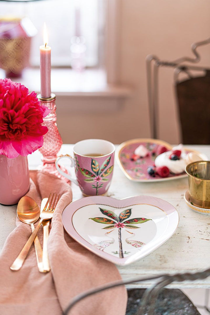 Teller in Herzform LA MAJORELLE Pink - 2er-Set