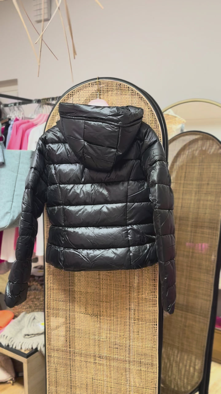 Jacke - Steppjacke - Pufferjacke - kurz, schwarz - S/M