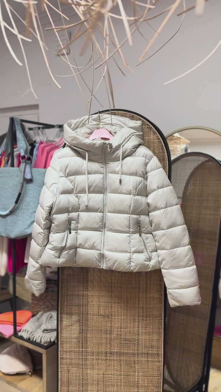 Jacke - Steppjacke - Pufferjacke - kurz, creme - S/M