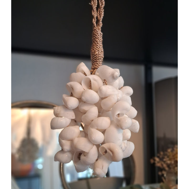Muschelbündel - Dekoanhänger - Vorhangquaste - natürliche weiße Muschel Stränge