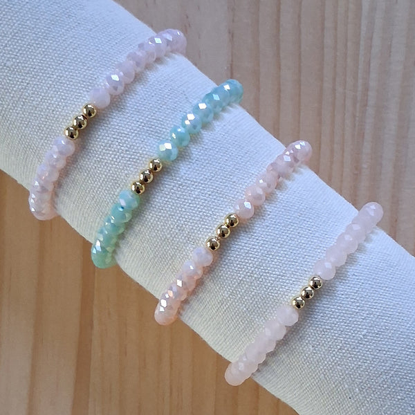 Armband - elastisches Band mit Perlen 8mm