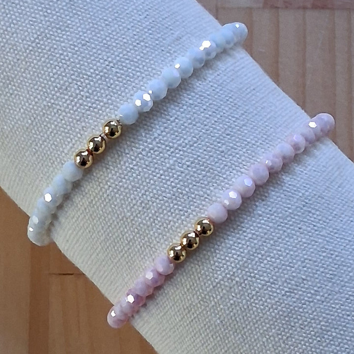 Armband - elastisches Band mit Perlen 4mm