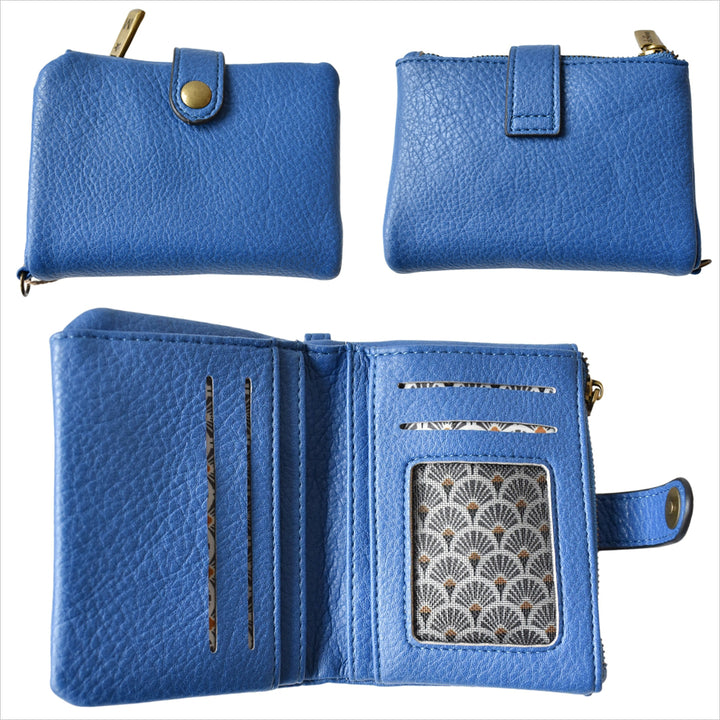 Portemonnaie - Geldbeutel - Leder Blau