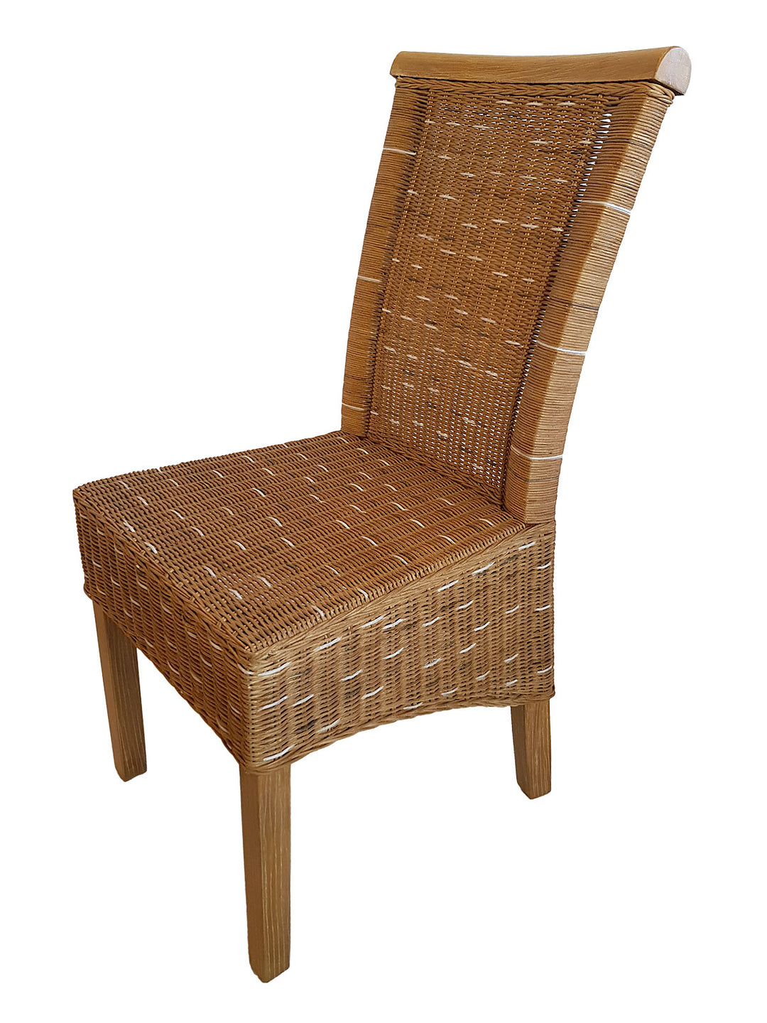 Esszimmer Stuhl PERTH - Korbstuhl - Rattan - Capuccino