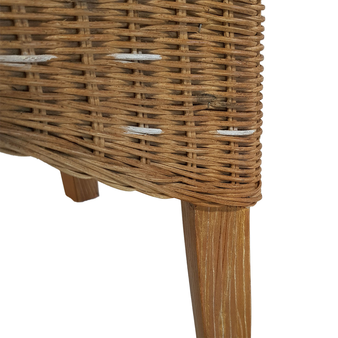 Esszimmer Stühle PERTH - Korbstühle - Rattan - 4er-Set Capuccino