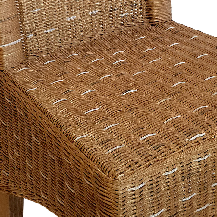 Esszimmer Stühle PERTH - Korbstühle - Rattan - 4er-Set Capuccino