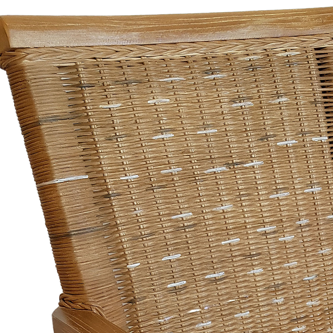 Esszimmer Stühle mit Armlehnen PERTH - Korbstühle - Rattan - 4er-Set Capuccino