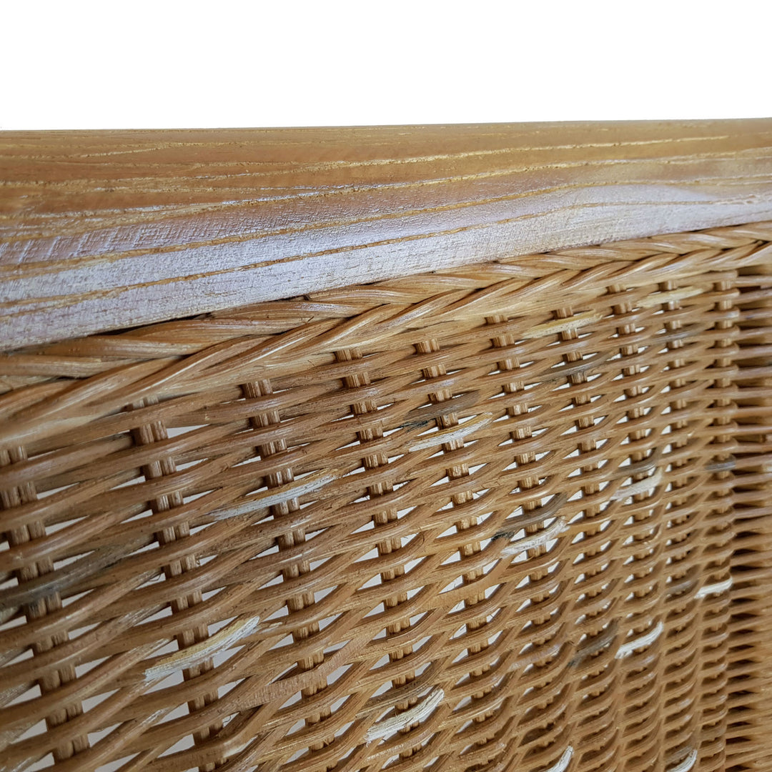 Esszimmer Stühle mit Armlehnen PERTH - Korbstühle - Rattan - 4er-Set Capuccino