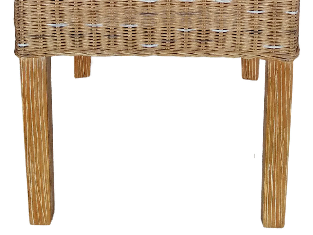 Esszimmer Stühle PERTH - Korbstühle - Rattan - 4er-Set Capuccino