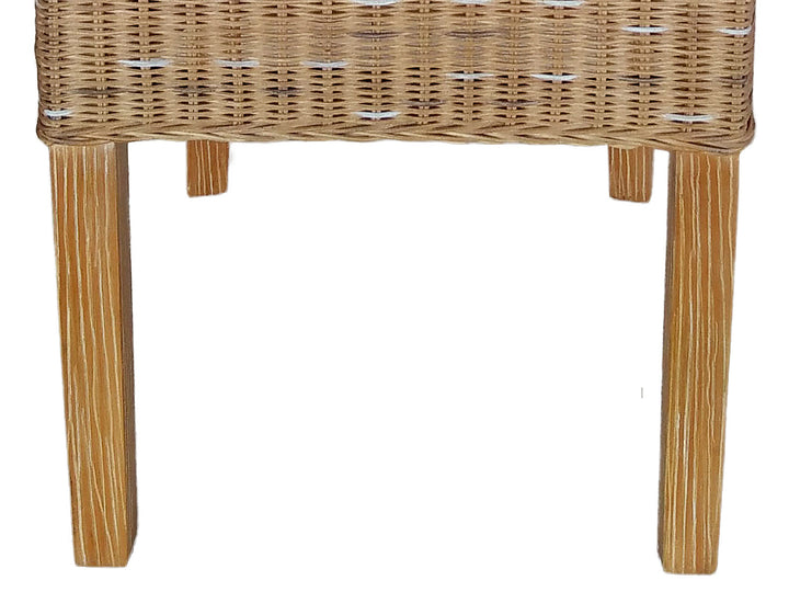 Esszimmer Stühle PERTH - Korbstühle - Rattan - 4er-Set Capuccino