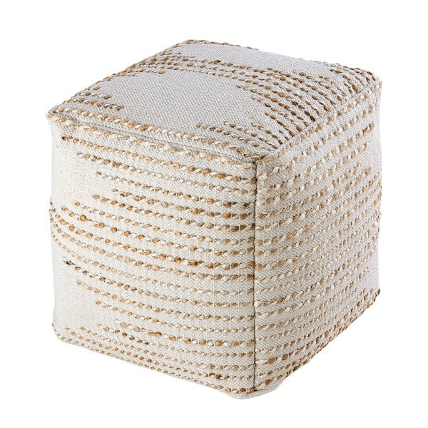 Sitzhocker - Sitzpouf - Deko Hocker - Sitzwürfel - Natur Jute