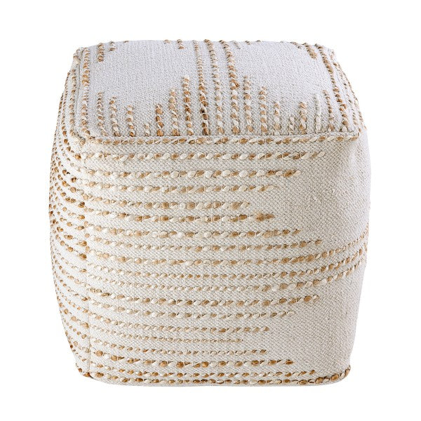 Sitzhocker - Sitzpouf - Deko Hocker - Sitzwürfel - Natur Jute