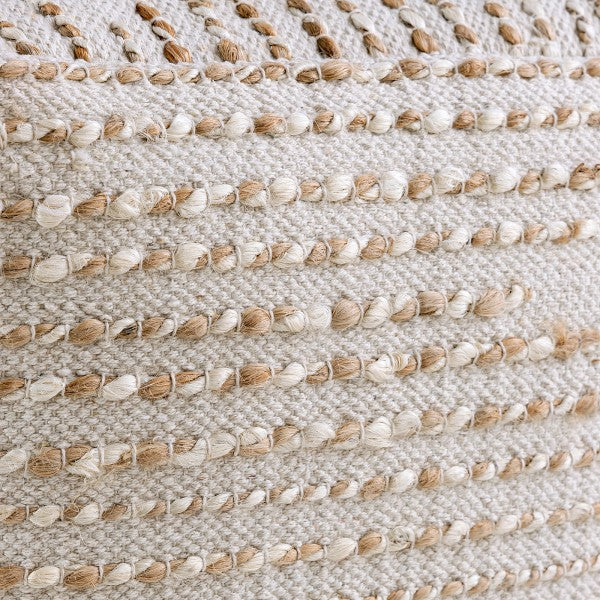Sitzhocker - Sitzpouf - Deko Hocker - Sitzwürfel - Natur Jute