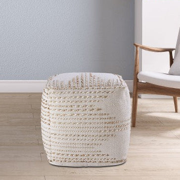 Sitzhocker - Sitzpouf - Deko Hocker - Sitzwürfel - Natur Jute