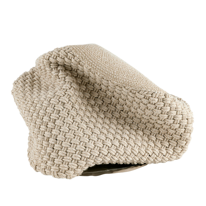 Sitzhocker - Outdoor Kissen - Fußhocker - Bodenkissen - Pouf MERINO ø40cm - 3 Farben