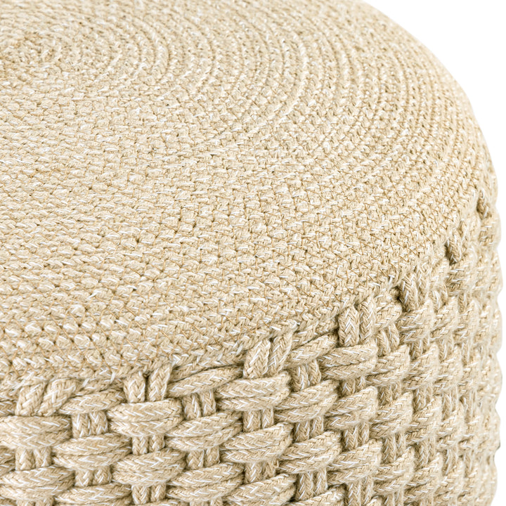 Sitzhocker - Outdoor Kissen - Fußhocker - Bodenkissen - Pouf MERINO ø40cm - 3 Farben