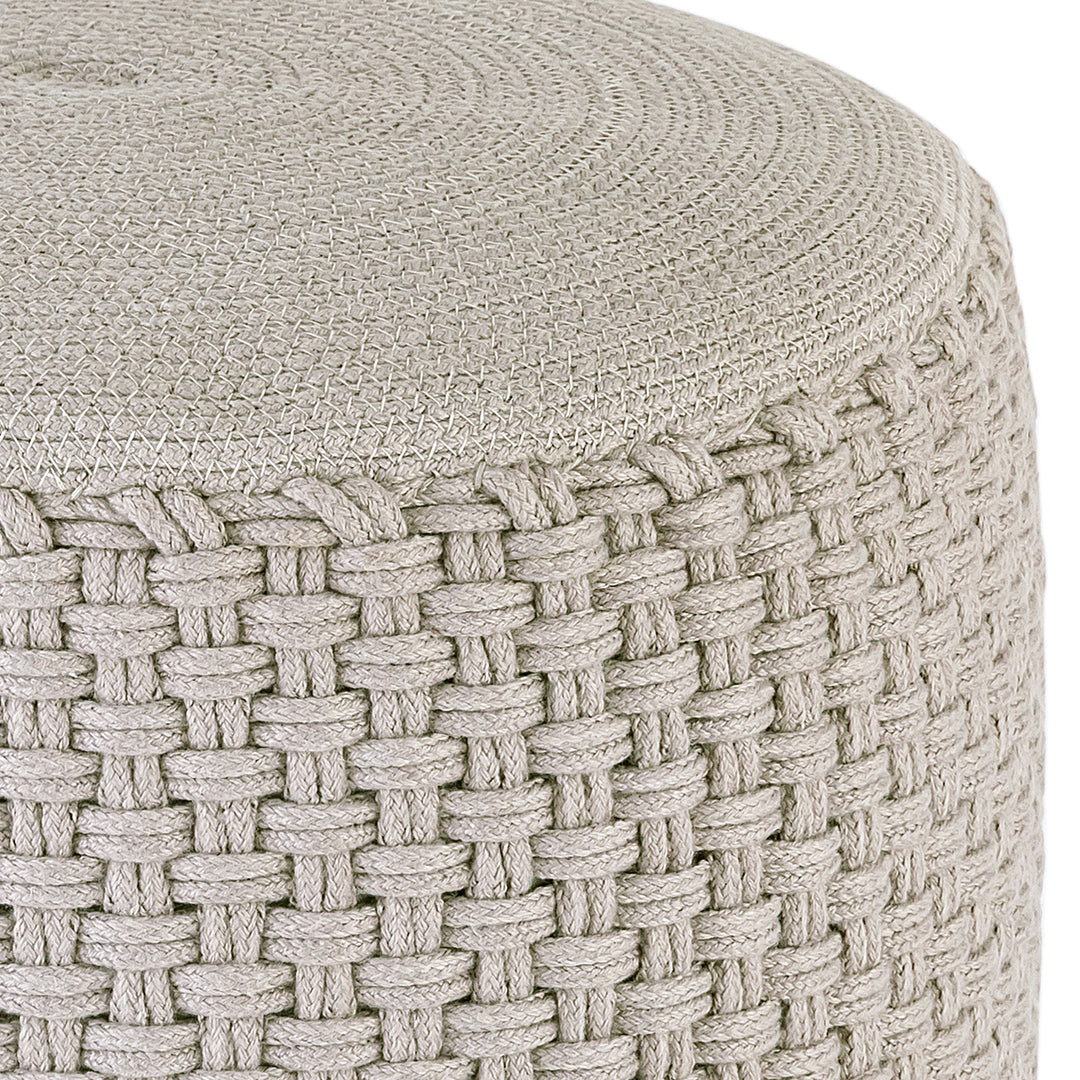 Sitzhocker - Outdoor Kissen - Fußhocker - Bodenkissen - Pouf MERINO ø40cm - 3 Farben