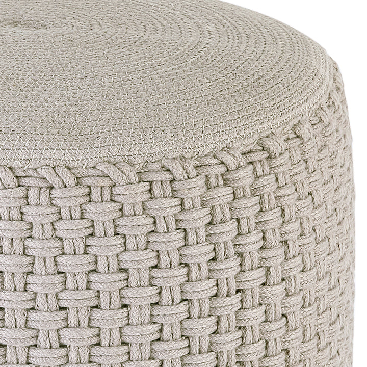 Sitzhocker - Outdoor Kissen - Fußhocker - Bodenkissen - Pouf MERINO ø40cm - 3 Farben