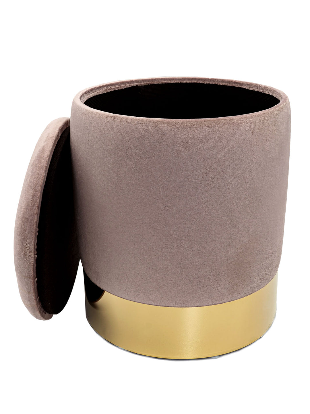 Sitzhocker - Dekohocker - Samt Pouf - Dekopouf - Velour Hocker mit Stauraum u. Deckel