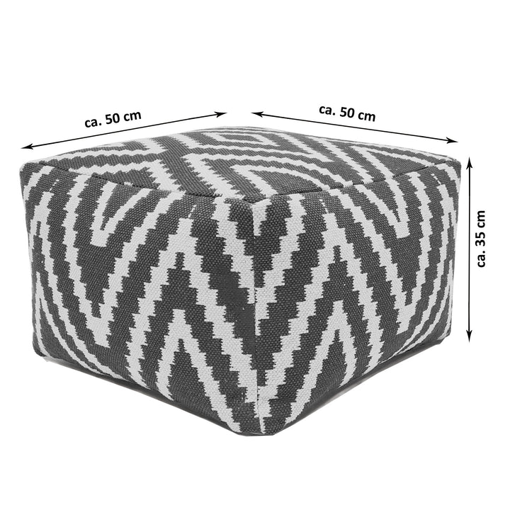 Sitzhocker PERU - Fußhocker - Sitzwürfel - Pouf - Bodenkissen - Kelim Muster in 6 Farben