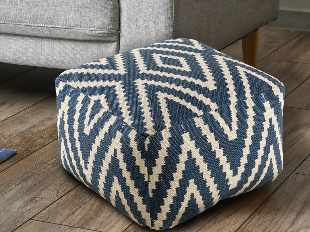 Sitzhocker PERU - Fußhocker - Sitzwürfel - Pouf - Bodenkissen - Kelim Muster in 6 Farben