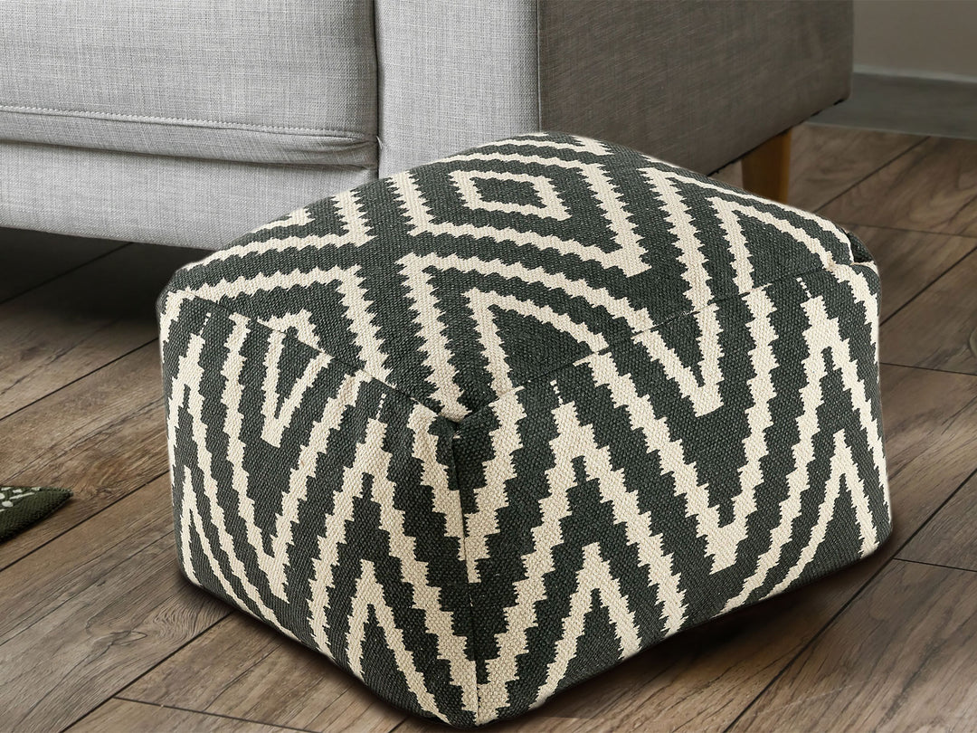 Sitzhocker PERU - Fußhocker - Sitzwürfel - Pouf - Bodenkissen - Kelim Muster in 6 Farben