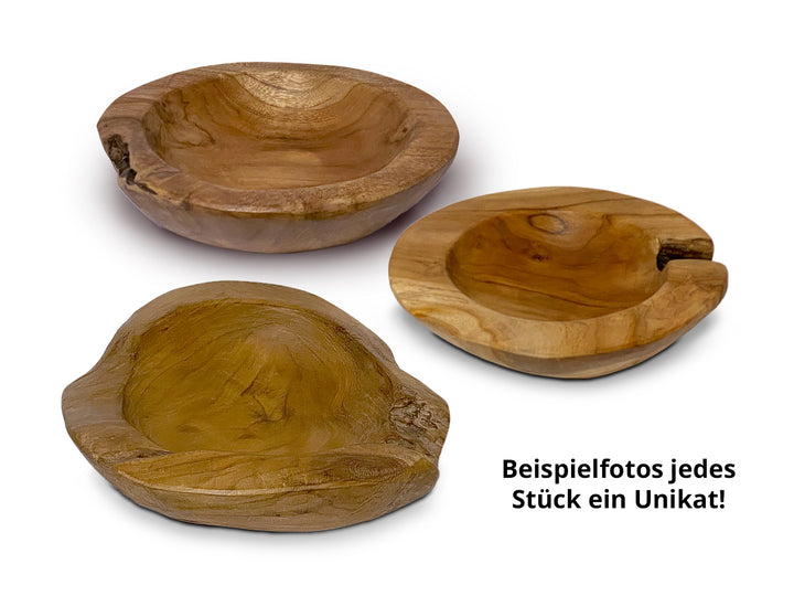Teakholz Schale - Deko Schüssel - Unikat Naturprodukt aus Wurzelholz
