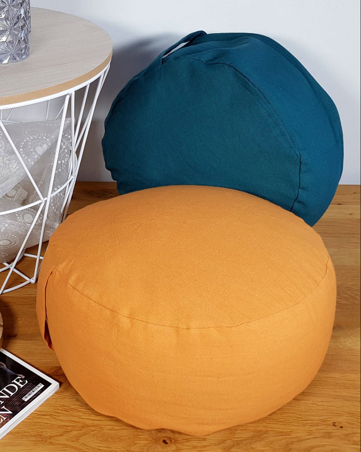 Yogakissen - Meditationskissen - Sitzkissen - Bodenkissen - Lotussitz ø31xH14cm - 2 Farben
