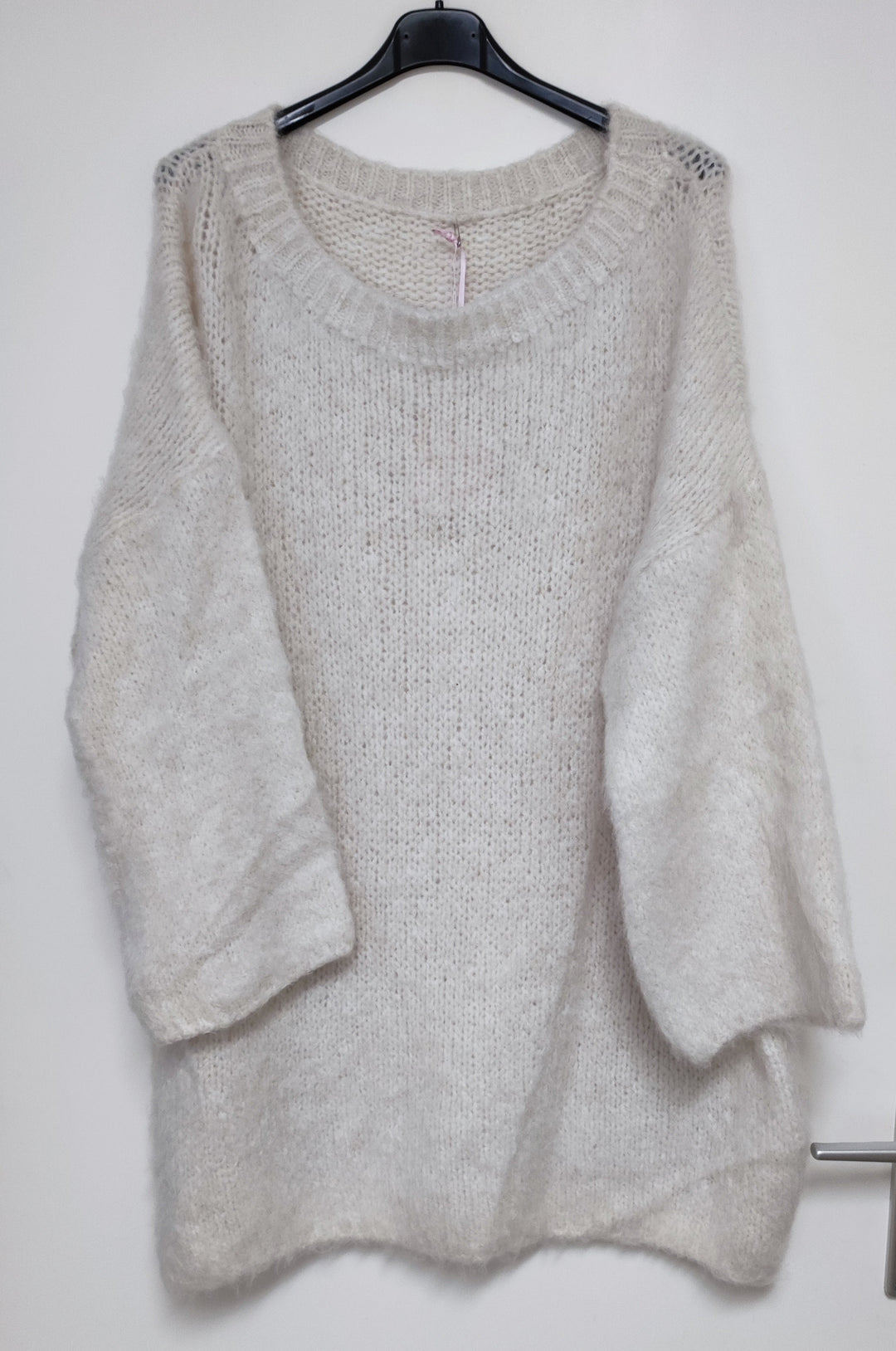 Longpullover - Boucle Pullover - Pulloverkleid - Strickkleid - div. Farben