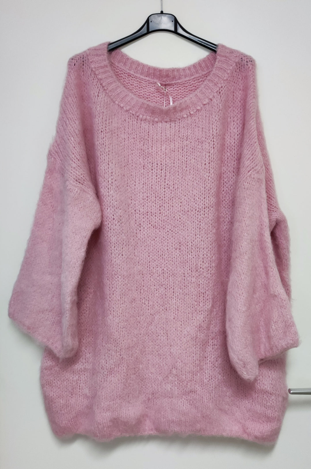 Longpullover - Boucle Pullover - Pulloverkleid - Strickkleid - div. Farben