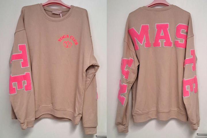 Pullover YOGA CLUB / NAMASTE - Oversize Sweatshirt - div. Farben