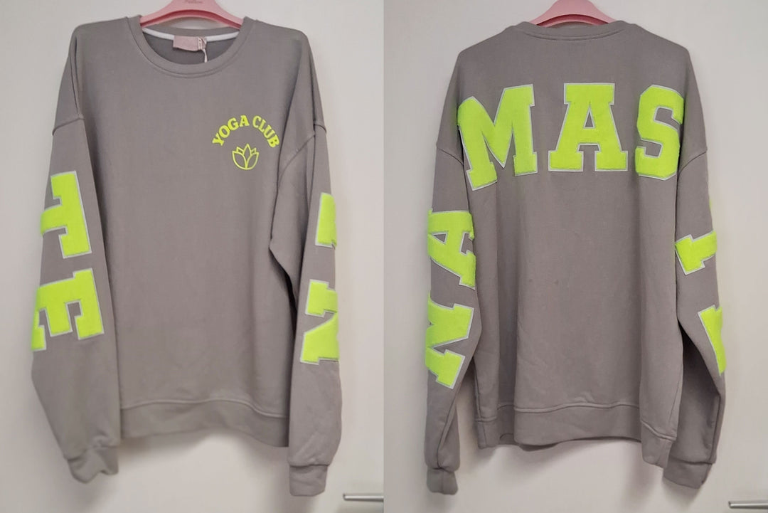 Pullover YOGA CLUB / NAMASTE - Oversize Sweatshirt - div. Farben