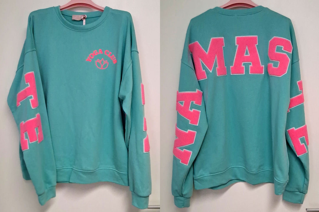 Pullover YOGA CLUB / NAMASTE - Oversize Sweatshirt - div. Farben