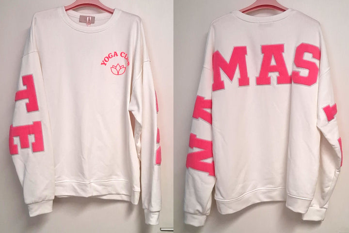 Pullover YOGA CLUB / NAMASTE - Oversize Sweatshirt - div. Farben